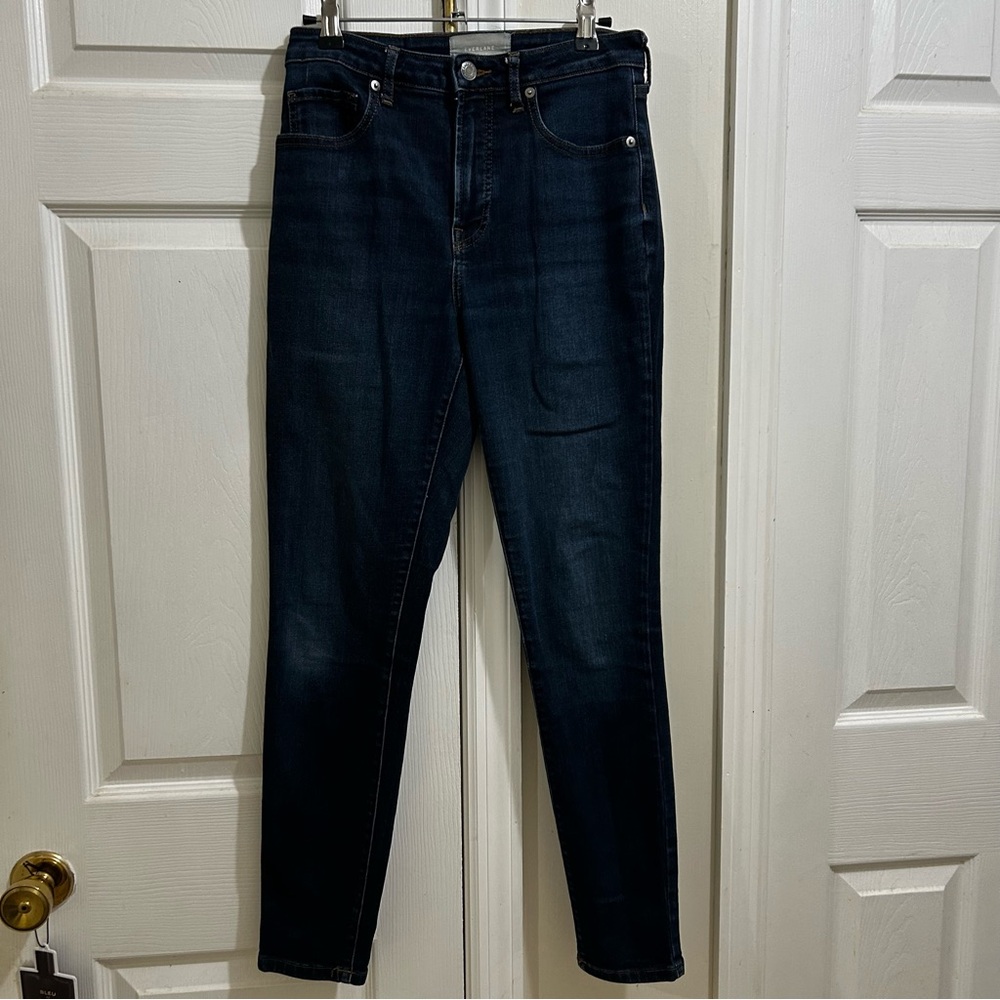 Everlane The Curvy High Rise Skinny Jean 28 Regular Dark Rinse